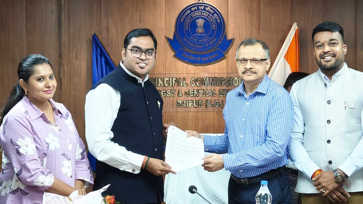 ICAI रायपुर का प्रतिनिधिमंडल मिला केंद्रीय जीएसटी आयुक्त से, जीएसटी से संबंधित मुद्दों पर की चर्चा…