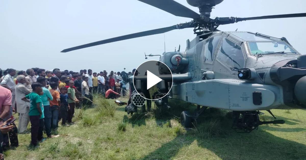 BREAKING : सेना के लड़ाकू विमान की इमरजेंसी लैंडिंग, पायलट ने खेत में उतारा हेलिकॉप्टर