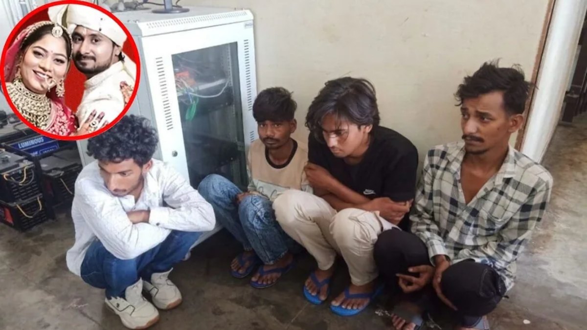 पहली बारः राजा रघुवंशी के सभी कातिलों की एक साथ वाली तस्वीर आई सामने, थाने में जमीन पर बैठे दिखे चारों कातिल, एक के बाद एक कर रहे सनसनीखेज खुलासा