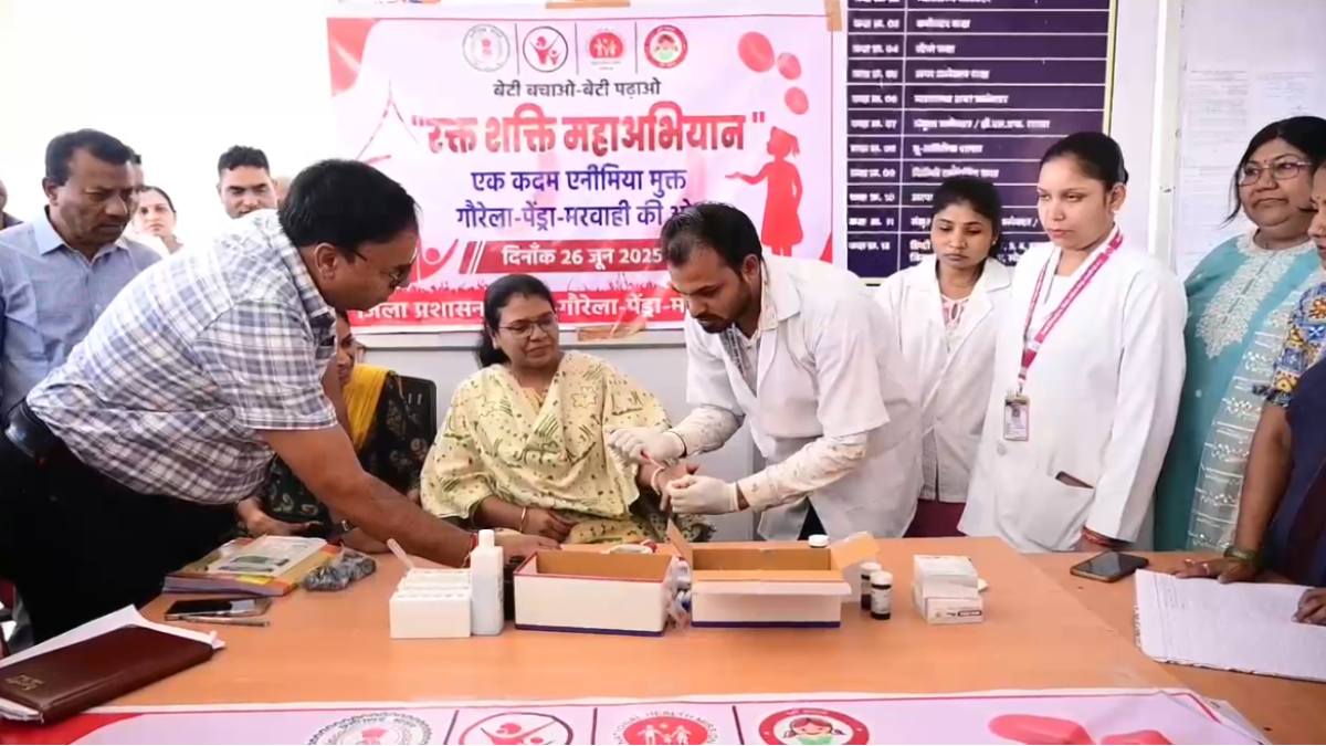 65 हजार महिलाओं का निशुल्क ब्लड-टेस्ट: एनीमिया मुक्त भारत बनाने प्रशासन का ‘रक्त शक्ति महा-अभियान’