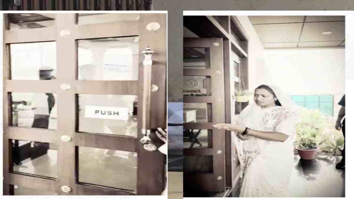 कार्यालय के दरवाजे पर PUSH-PULL लिखा देख भड़की मंत्री लक्ष्मी राजवाड़े, अफसरों को लगाई फटकार, कहा – गांव की अम्मा अंग्रेजी जानेगी क्या…तुरंत सुधारो, देखें VIDEO