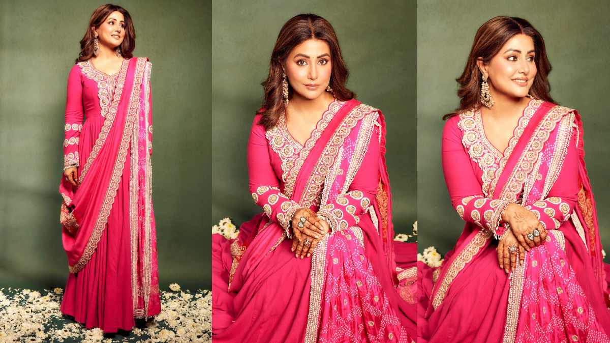 पिंक सूट में बेहद खूबसूरत लग रही हैं Hina Khan, फैंस को पसंद आया ट्रेडिशनल लुक …