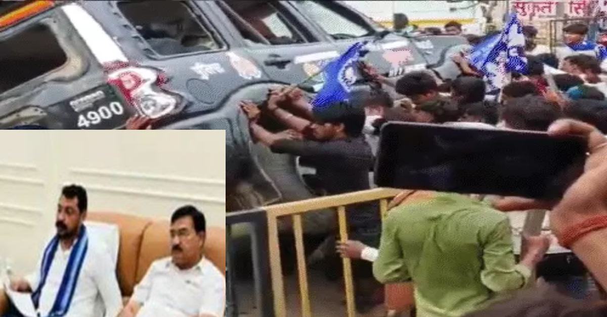 चंद्रशेखर आजाद को किया गया नजरबंद, समर्थकों ने किया हंगामा, पुलिस की गाड़ियां तोड़ी, पथराव किया, महिला और बच्चे घायल