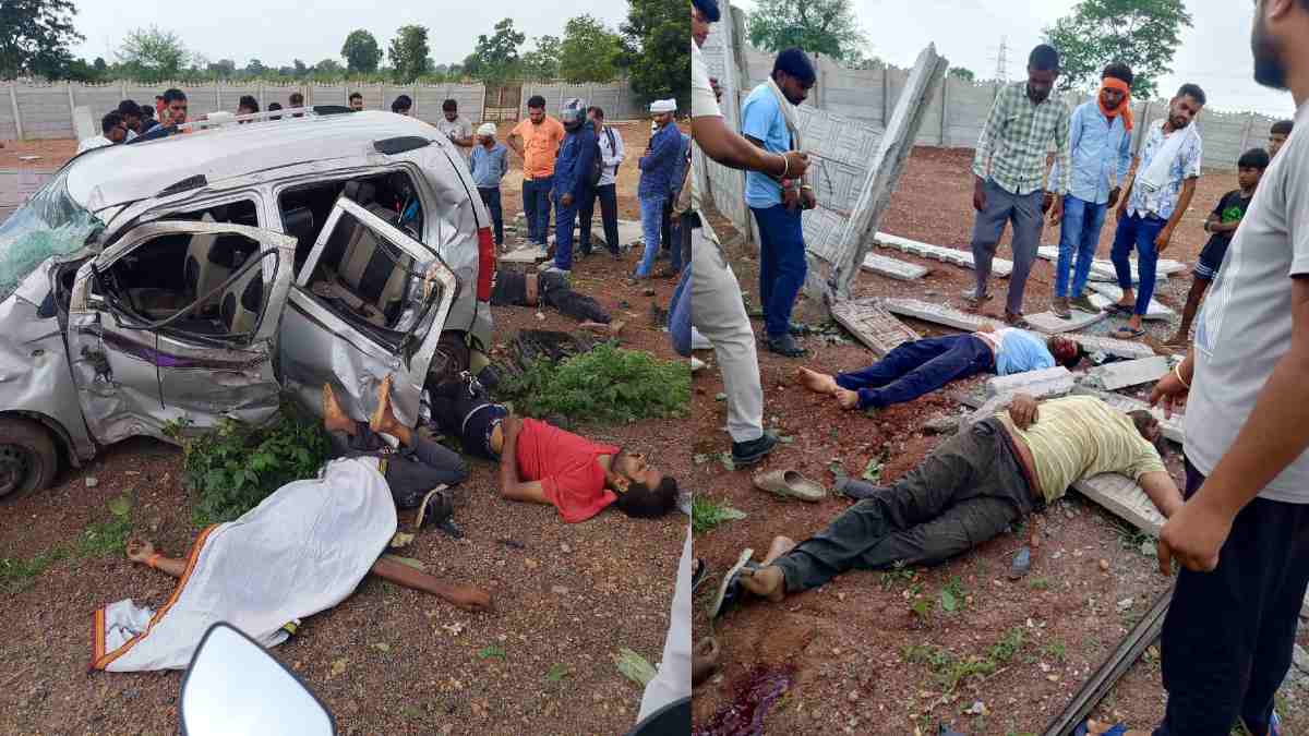 CG News : दीवार से टकराई तेज रफ्तार कार, तीन लोगों की मौत, दो की हालत नाजुक