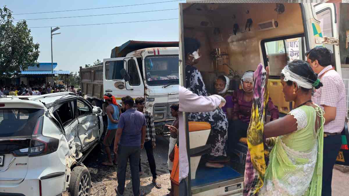 एक ही दिन 3 हादसे, 22 घायल : पिकअप पलटने से 15  घायल, 5 की हालत गंभीर, ट्रक की टक्कर से कार सवार दंपति घायल, गर्भवती महिला की स्थिति गंभीर, बस और ट्रक में भिड़ंत से 5 लोगों को आई चोटें