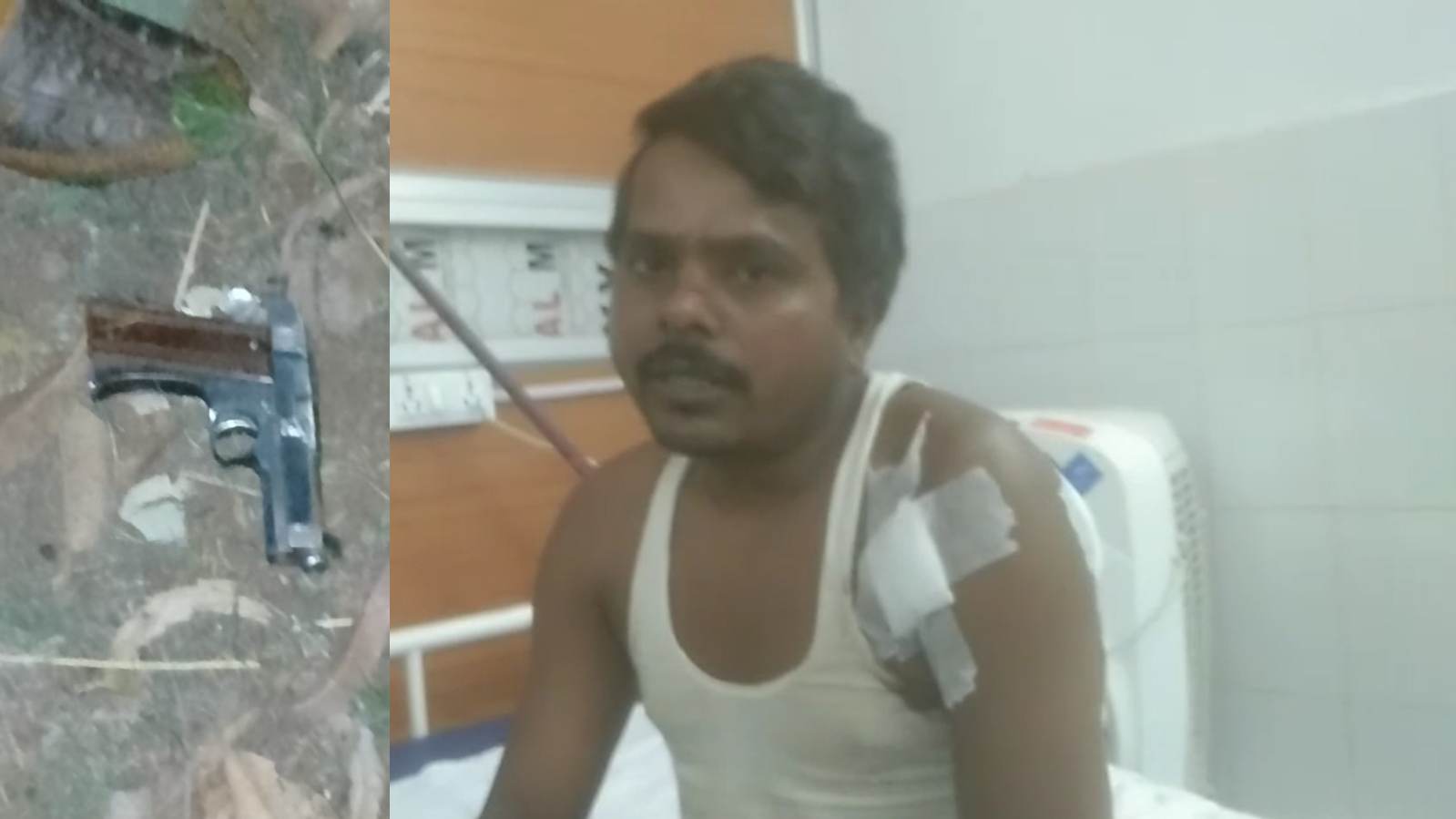 CG में सराफा व्यापारी से लूटपाट : कंधे पर गोली मारकर वारदात को दिया अंजाम, एमपी की ओर भागे लुटेरे, बाइक और देशी कट्‌टा बरामद