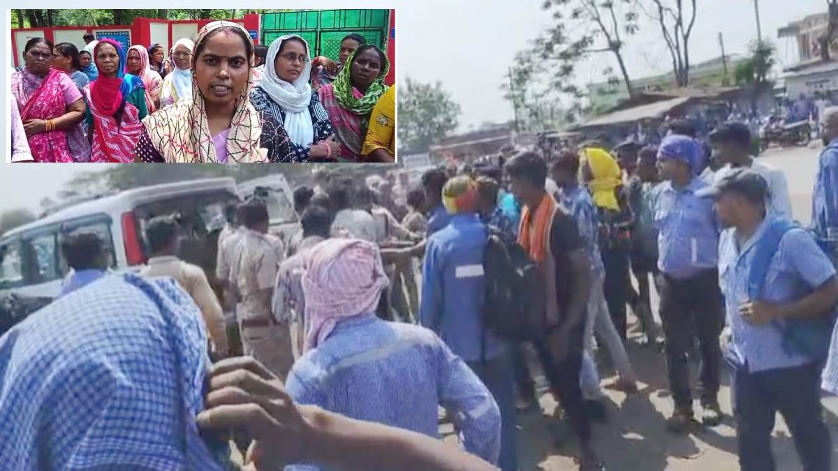 JSW के खिलाफ आर्थिक नाकेबंदी, अनिश्चितकालीन धरने पर बैठे ग्रामीण, कंपनी की वादाखिलाफी, प्रदूषण और मनमानी का कर रहे विरोध, प्रदर्शन के दौरान पुलिस से झूमाझटकी