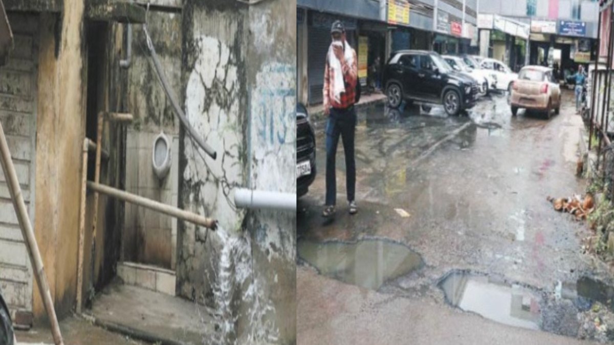 Raipur News : बजरंग मार्केट में घुस रहा नाली का गंदा पानी, व्यापारी हो रहे परेशान, जोन कमिश्नर बोले निर्माण कार्य जारी