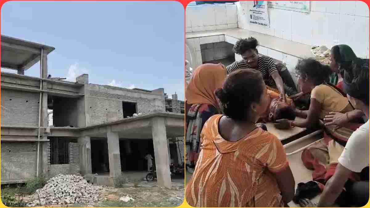 निर्माणाधीन अस्पताल की छत से गिरा मजदूर, अस्पताल पहुंचने से पहले तोड़ा दम, फायर सेफ्टी की नहीं थी सुविधा