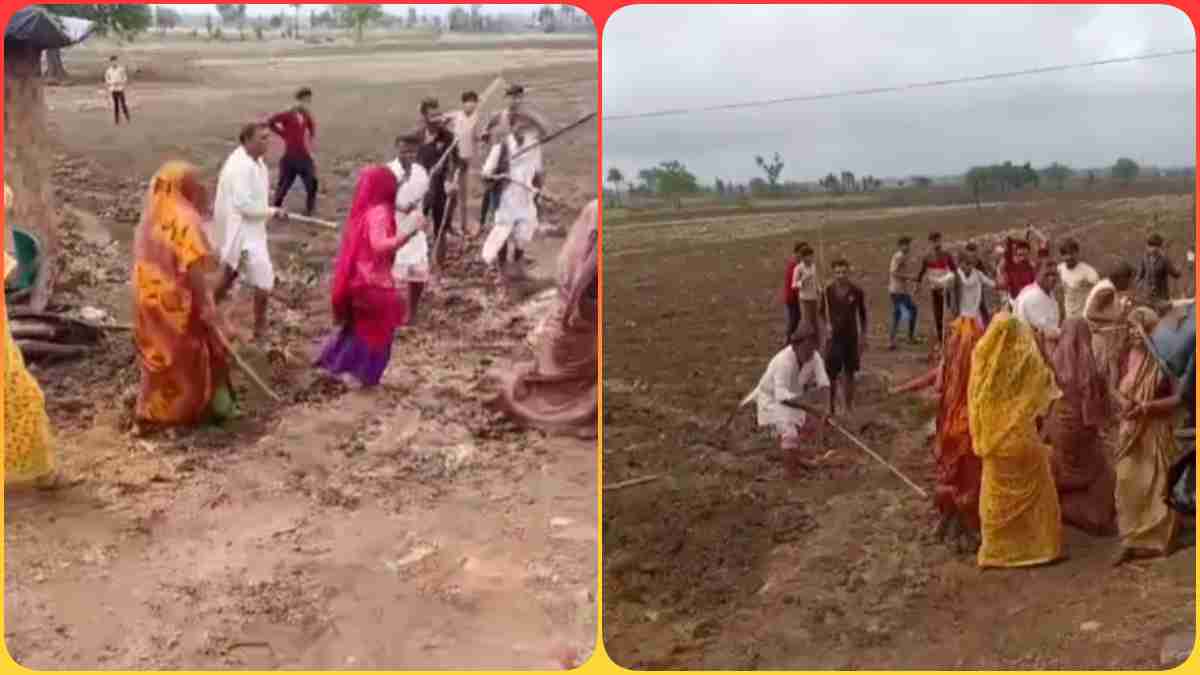 खेत में बुवाई करने पर विवाद: दबगों ने महिलाओं को लाठियों से पीटा, Video Viral