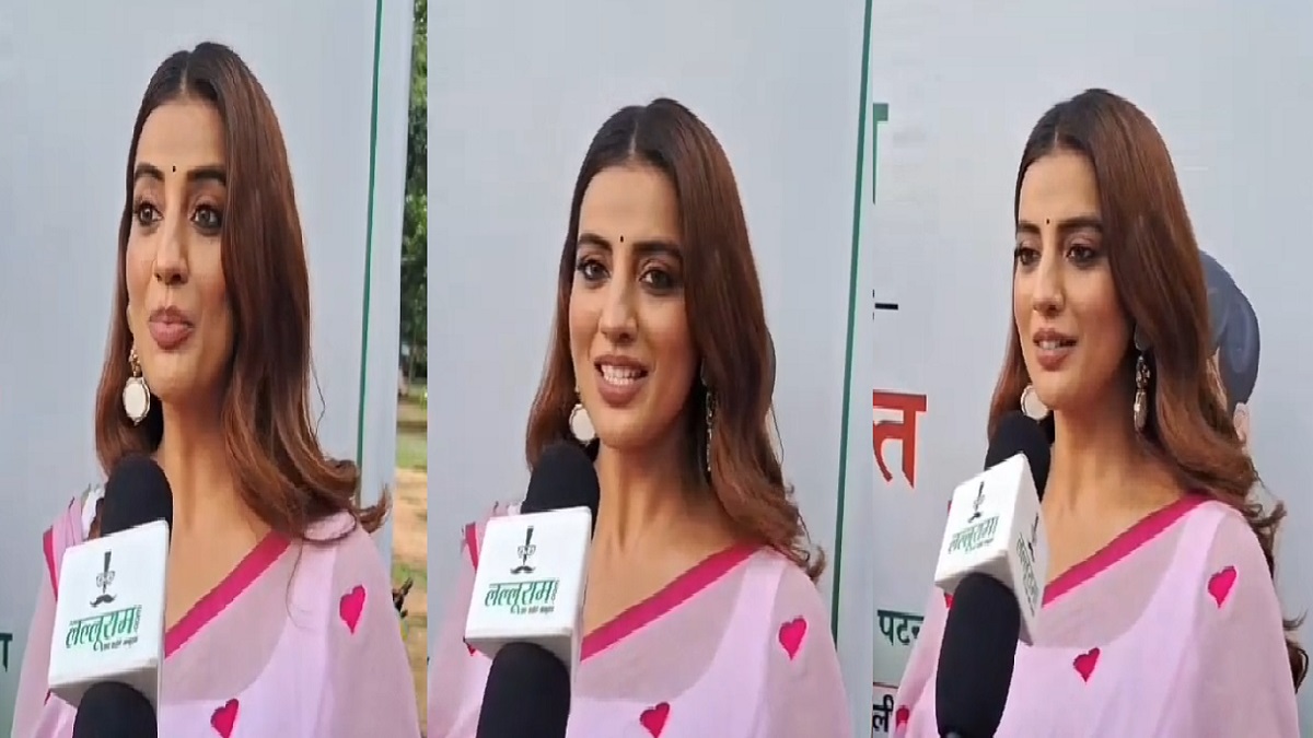 फिल्म ‘रुद्र शक्ति’ का प्रमोशन करने पटना पहुंची भोजपुरी एक्ट्रेस अक्षरा सिंह ने की लल्लूराम डॉट कॉम से खास बातचीत