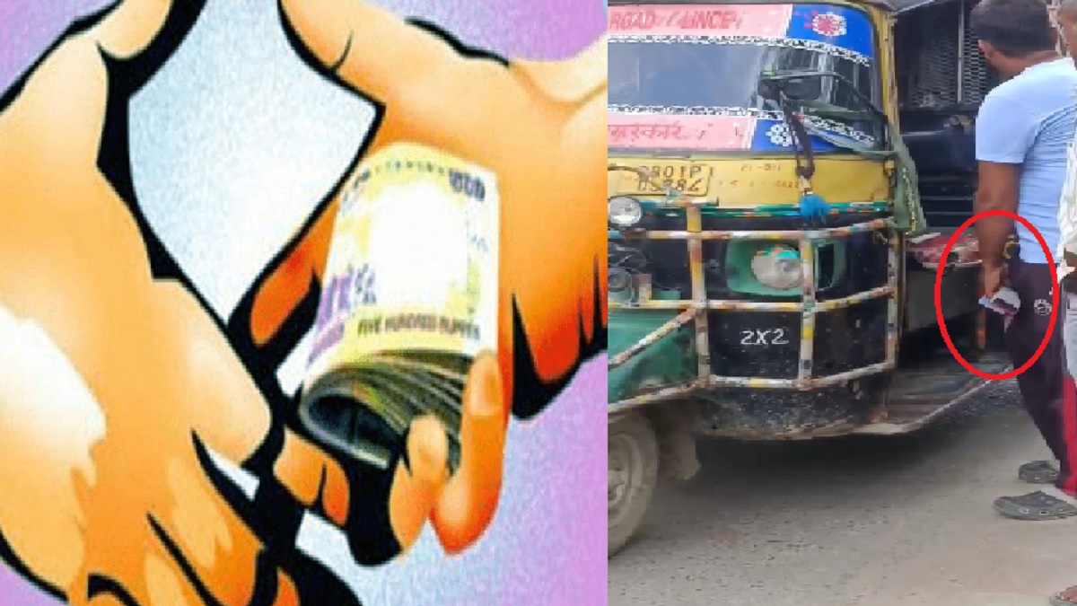 नालंदा में अवैध वसूली का खेल जारी, गुरुद्वारा के पास चलती गाड़ियों को रोक हो रही जबरन वसूली