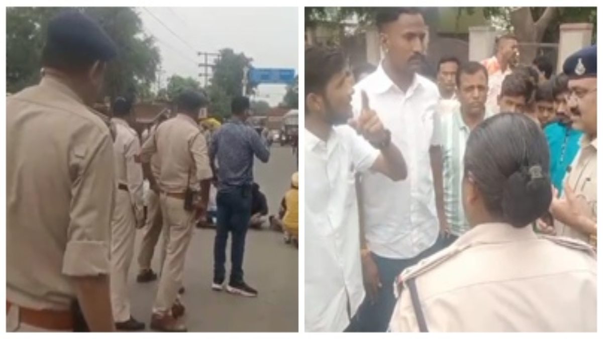हिंदू छात्राओं का मुस्लिम नाम से Video बनाने का आरोप: स्कूल प्रबंधन के खिलाफ ABVP और परिजनों का उग्र प्रदर्शन, नेशनल हाइवे किया जाम 