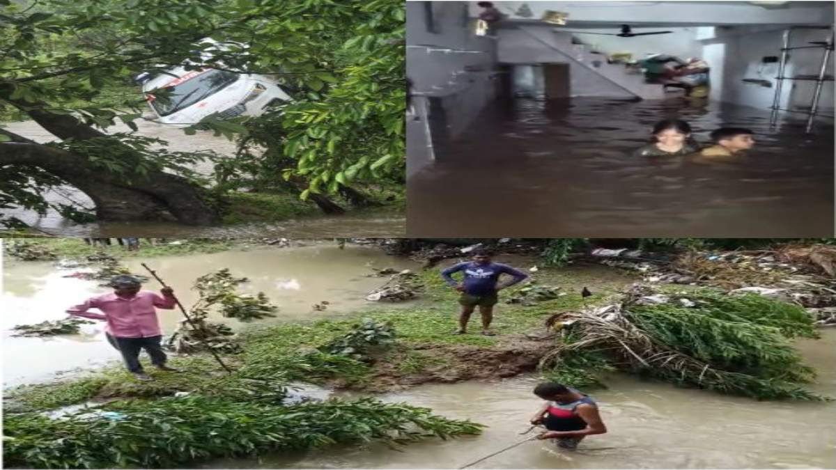 MP में आफत की बारिशः छतरपुर में मकान ढहने से 2 लोगों की मौत, नाले में फंसी एंबुलेंस, बाढ़ में बहे युवक का तलाश जारी, जिले के सभी स्कूलों में छुट्टी