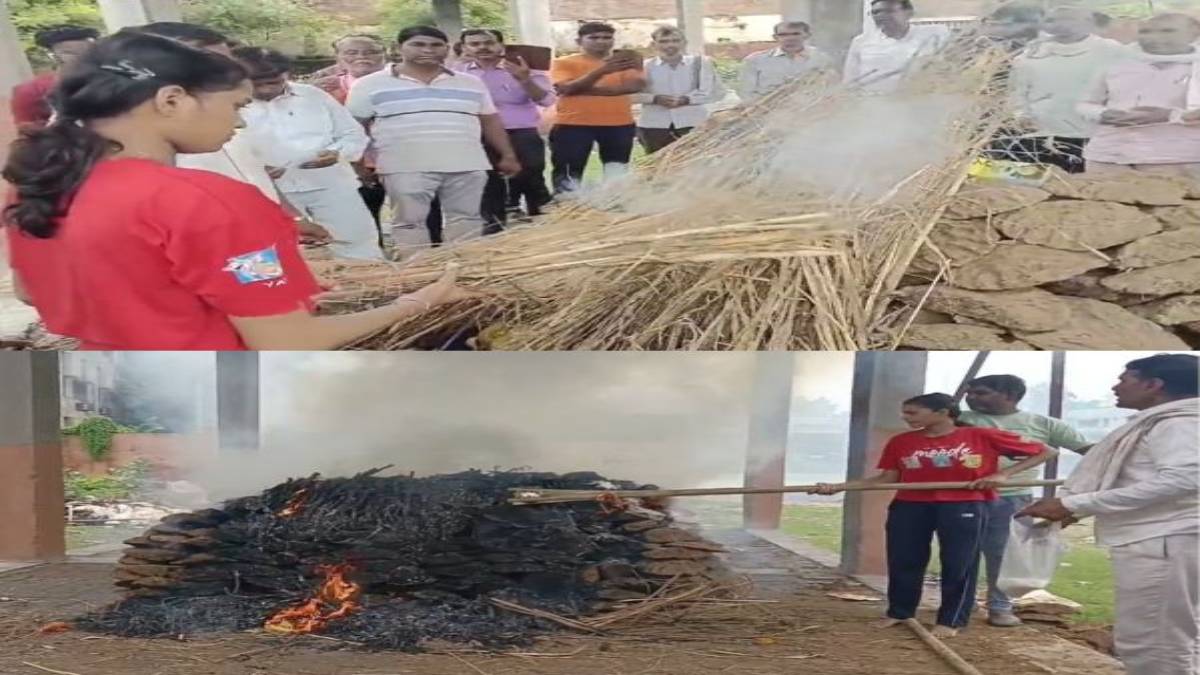 बेटी ने पिता को दी मुखाग्नि तो सबकी आंखे हो गई नमः दत्तक पुत्री ने निभाया बेटे का फर्ज