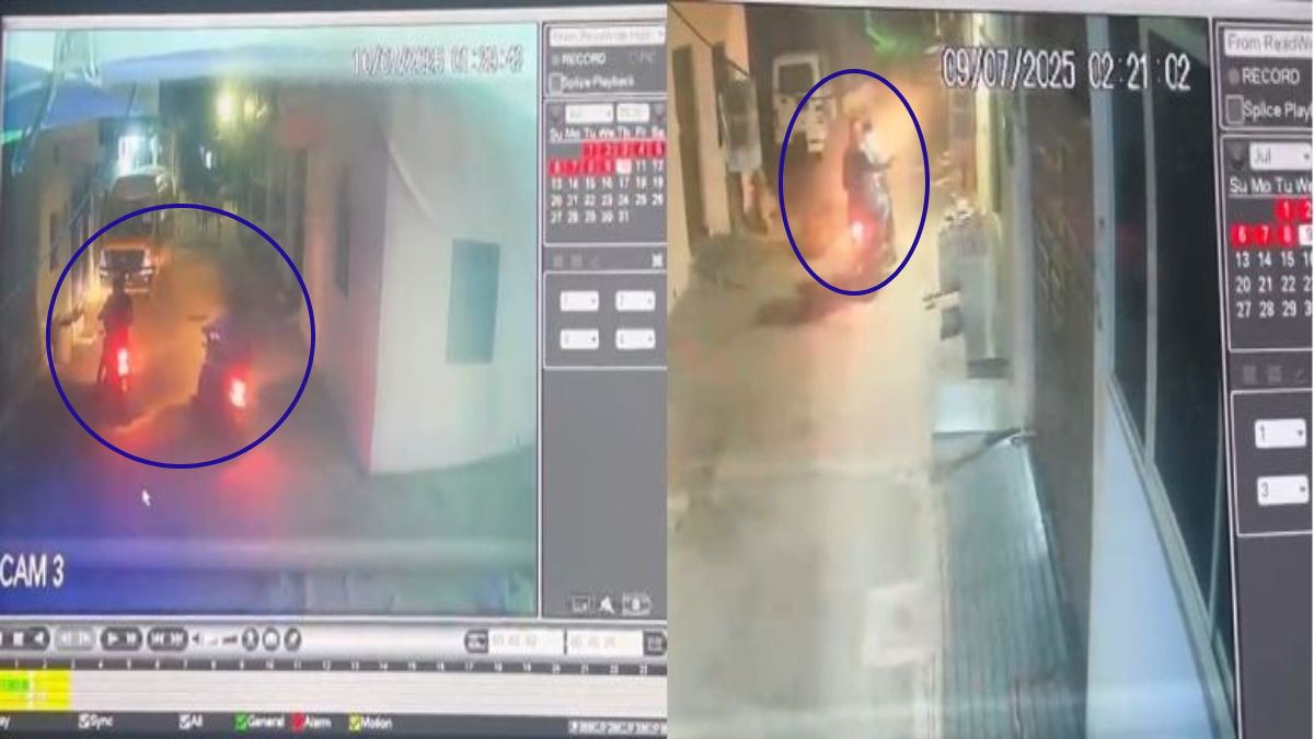 फायरिंग की 2 वारदात से दहशत का माहौलः घर के बाहर बदमाशों ने चलाई गोलियां, घटना CCTV कैमरे में कैद