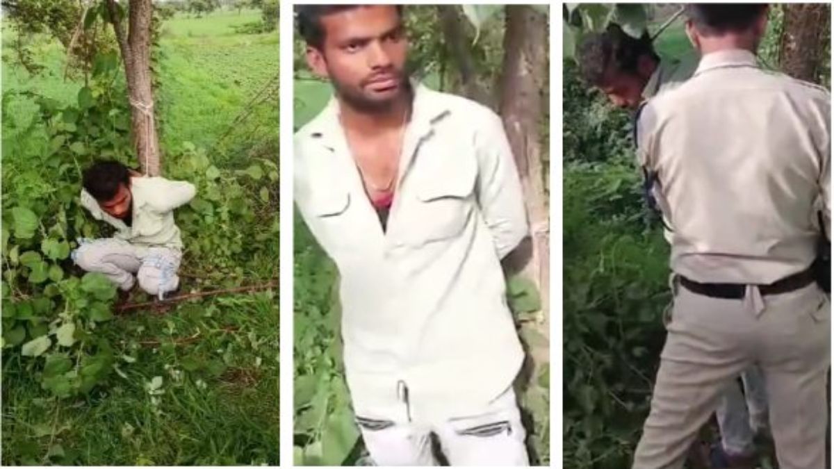 नाबालिग लड़की को जबरन भगाने की कोशिशः विशेष समुदाय के युवक को पेड़ पर बांधकर की पिटाई, पुलिस ने छुड़ाया