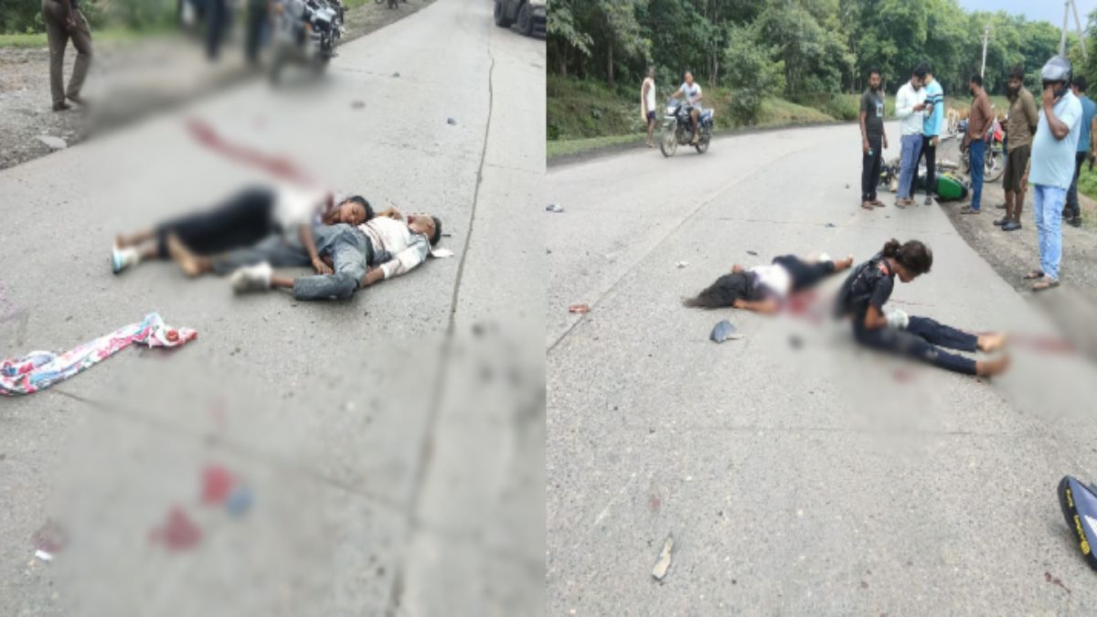 CG Accident News : तेज रफ्तार ट्रेलर ने बाइक को मारी टक्कर, एक युवक की मौत, 3 युवतियां गंभीर