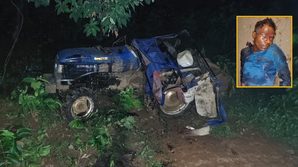 CG Accident News : अनियंत्रित होकर ट्रैक्टर पलटा, चालक की दबकर मौत