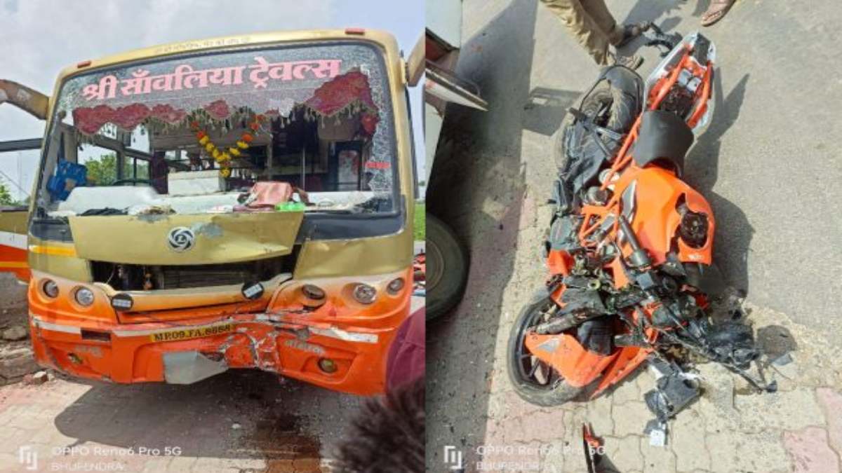 सड़क हादसे में 2 मौतः बाइक सवार ने मौके पर और दूसरे ने रास्ते में तोड़ा दम, बस ने मोटरसाइिकल को मारी टक्कर