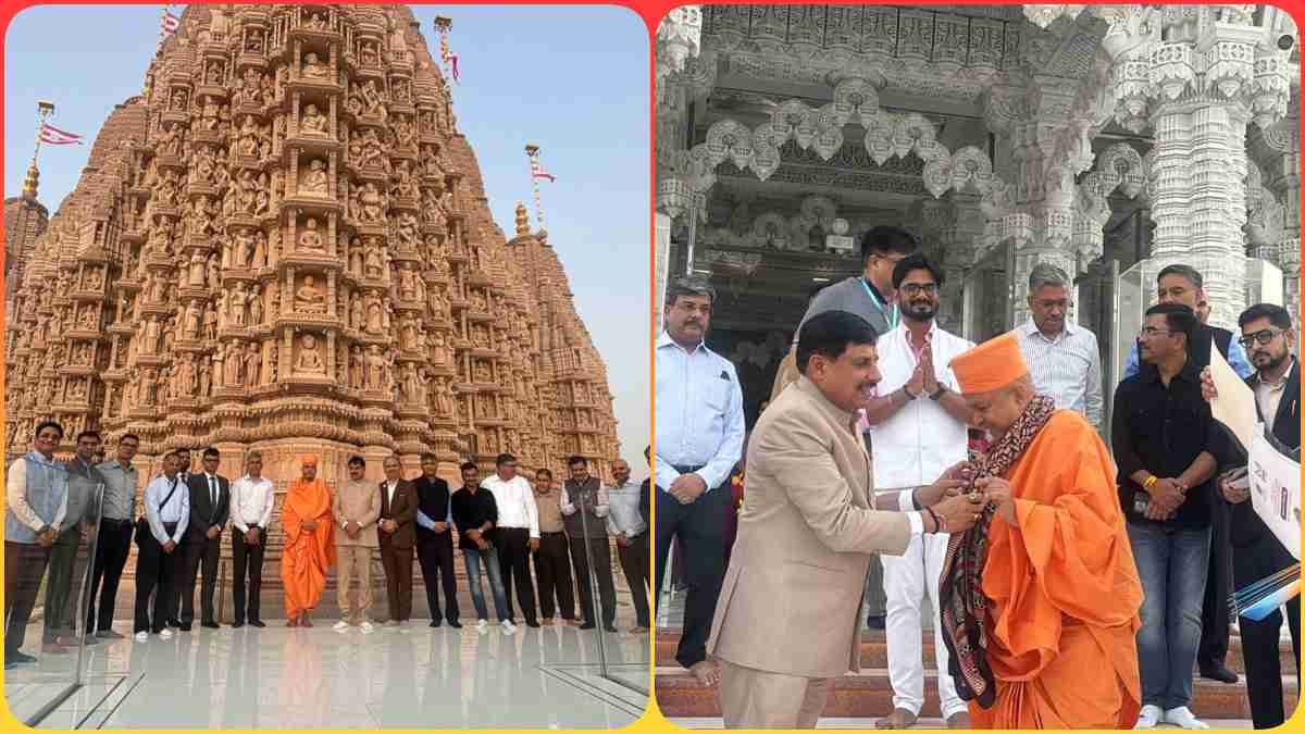 दुबई में CM डॉ. मोहन का सनातन प्रेम: अबू धाबी के पहले हिंदू मंदिर में मुख्यमंत्री ने किए दर्शन, दिव्यता, स्थापत्य कला की सराहना की