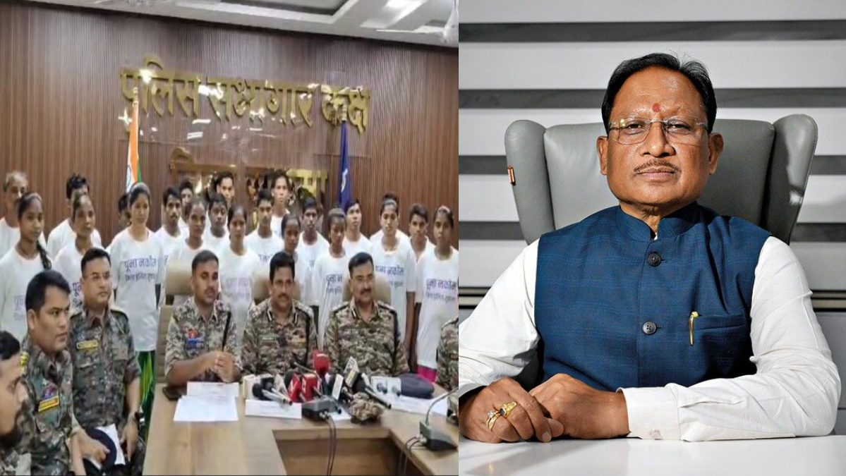 1 करोड़ 18 लाख के इनामी 23 नक्सलियों ने किया आत्मसमर्पण, CM विष्णु देव साय बोले- थम रही हैं बंदूकें, बदल रहा है बस्तर…
