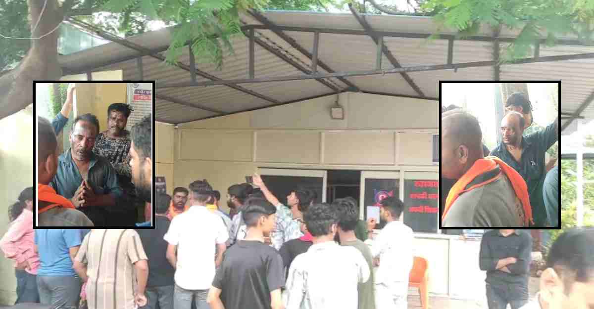 इंदौर में गणेश प्रतिमा पर बवाल: आपत्तिजनक स्वरूप पर बजरंग दल का आक्रोश, मूर्तिकारों पर पोती कालिख, कारीगरों को लेकर पहुंचे थाने