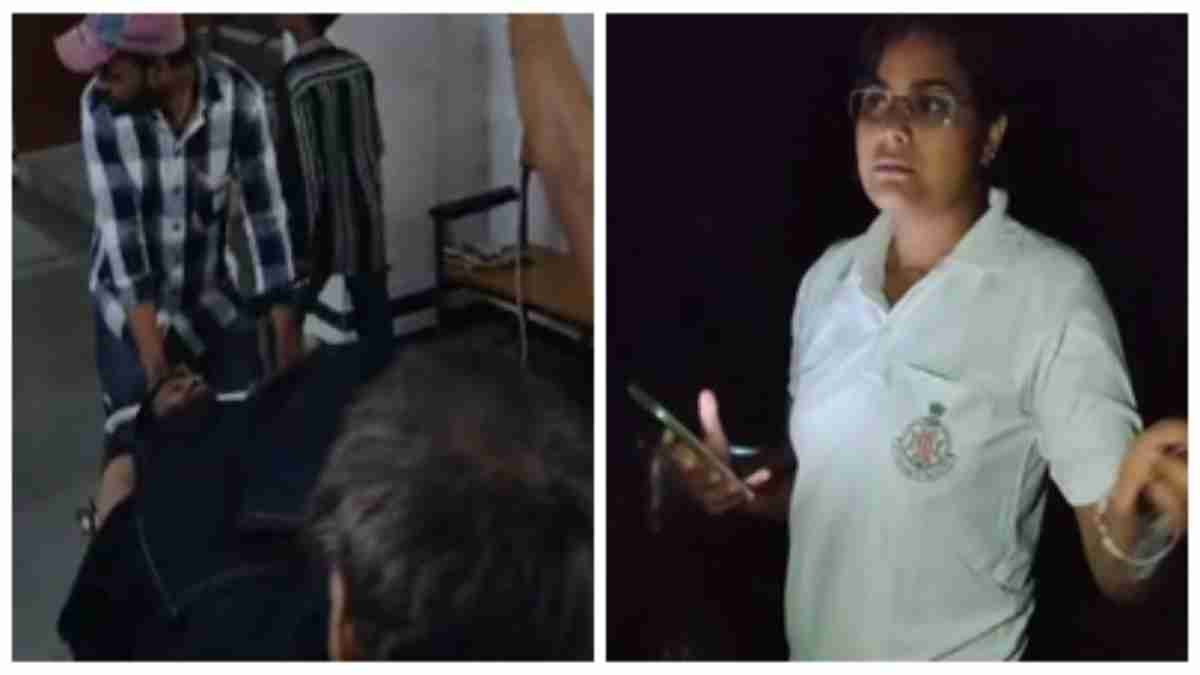 महिला जेल आरक्षक की बेकाबू कार ने मचाया कोहराम: चार युवकों को मारी टक्कर, दो गंभीर रूप से घायल