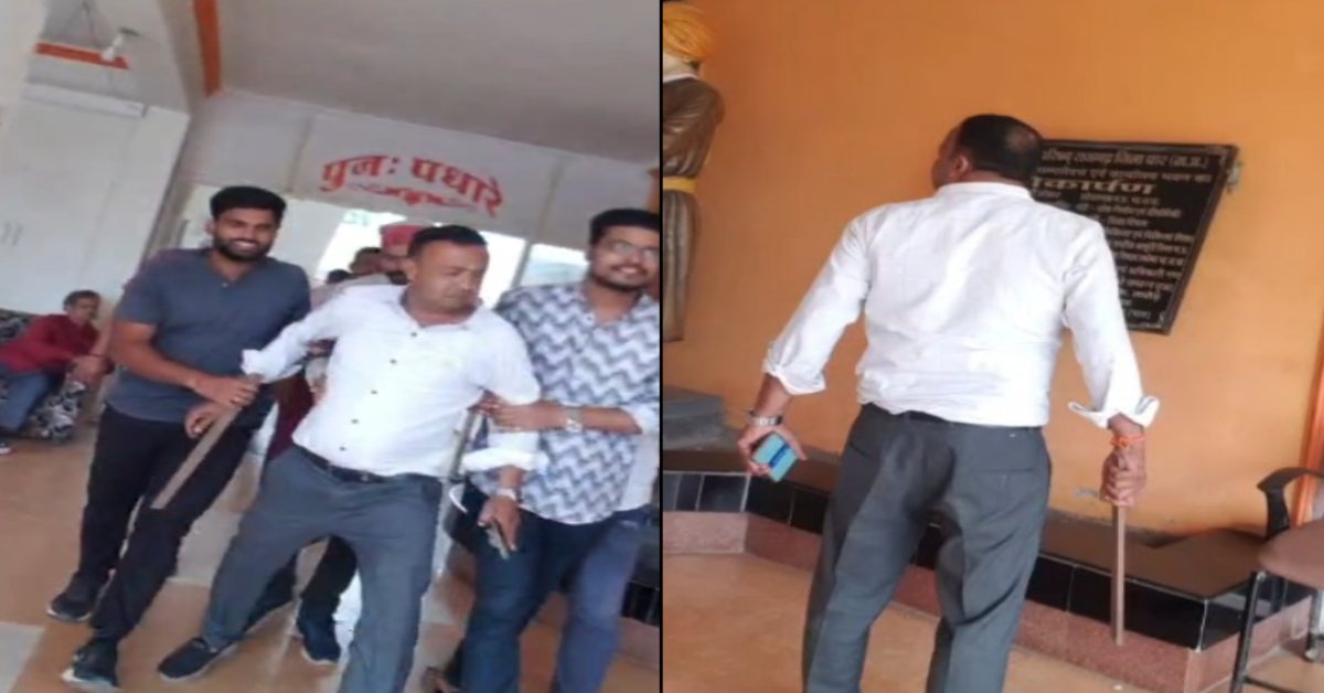 वादा याद दिलाने पर भड़क उठे कांग्रेस नेता, नगर परिषद कार्यालय में डंडा लेकर मारने दौड़े, गालियां भी दी, VIDEO वायरल