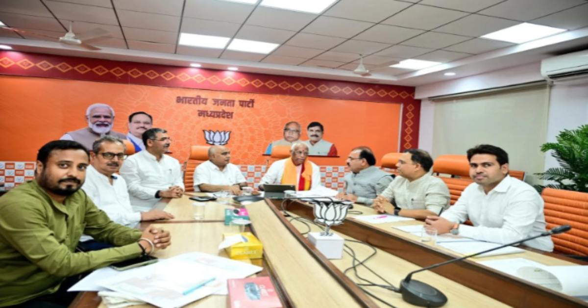 कार्यालय की जगह जिलों में दिखें पदाधिकारी: पहली बैठक में बीजेपी अध्यक्ष ने दी गाइडलाइन, हेमंत खंडेलवाल कहा- जिनके पास जहां का दायित्व वो वही काम करें
