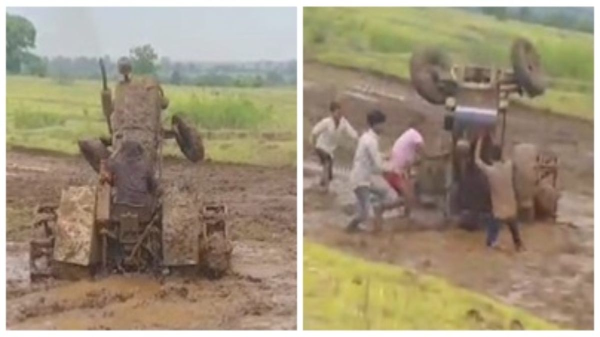 दर्दनाक हादसा: खेत में ट्रैक्टर पलटने से चालक की मौत, घटना का Live वीडियो वायरल
