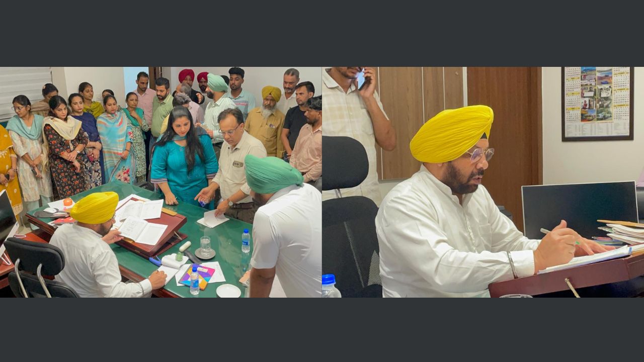 पीडब्ल्यूडी दफ्तर में अब नहीं चलेगी लेटलतीफी, लुधियाना में कैबिनेट मंत्री हरभजन सिंह ने मारा छापा