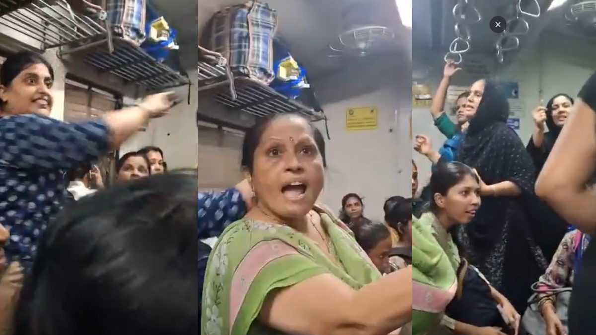 ‘मुंबई में रहना है तो मराठी बोलो वरना बाहर जाओ’, लोकल ट्रेन में सीट के लिए भिड़ीं महिलाएं, देखें वीडियो