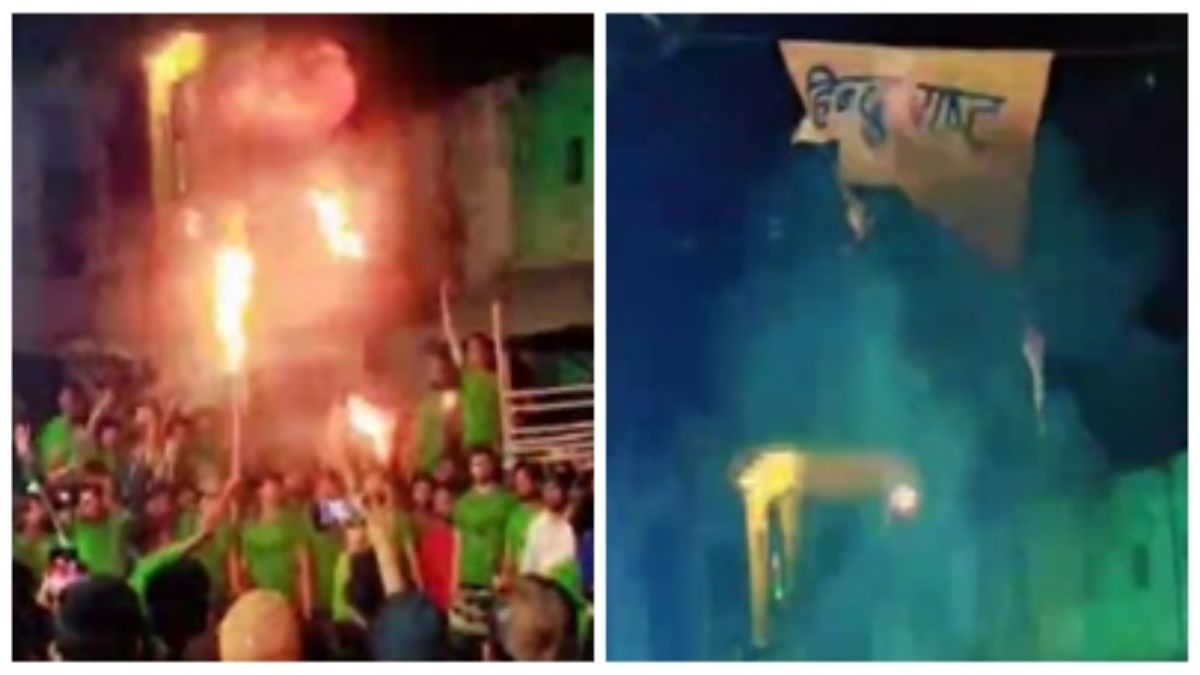 रतलाम में मोहर्रम जुलूस के दौरान ‘हिंदू राष्ट्र’ का जलाया झंडा, Video वायरल होने के बाद मचा बवाल, आरोपियों के खिलाफ रासुका की मांग, भारी पुलिस बल तैनात  