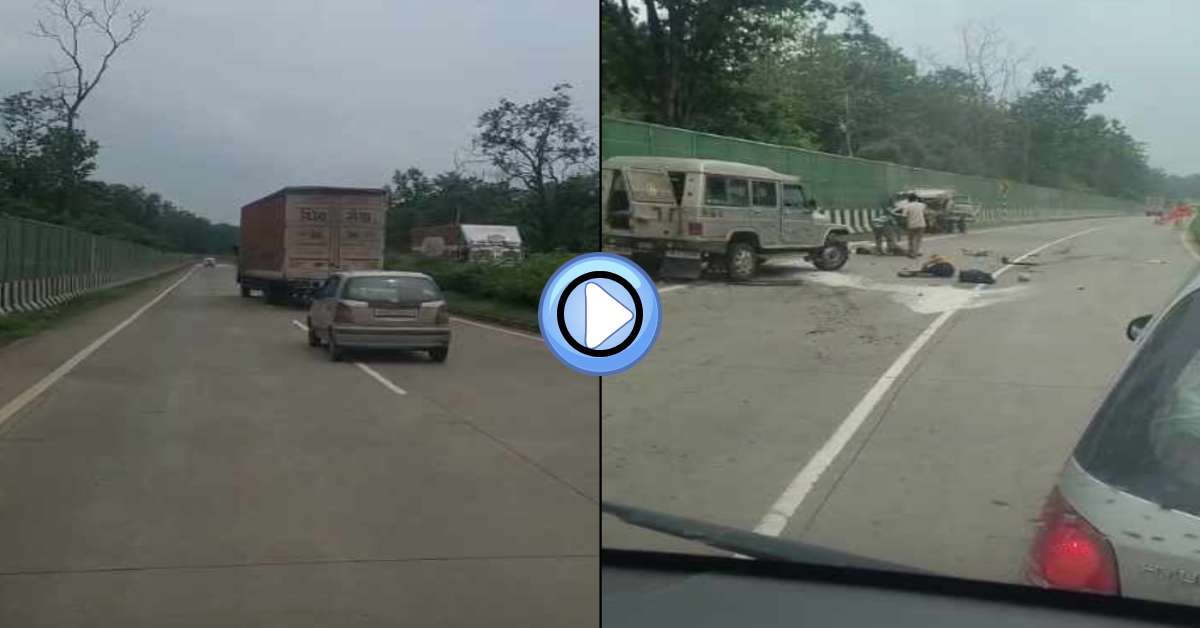 एक्सीडेंट का लाइव VIDEO: नागिन की तरह लहराते हुए चला रहा था गाड़ी, सड़क किनारे खड़े सवारी वाहन को मारी टक्कर, नशे में धुत कंटेनर ड्राइवर ने छीन लीं 2 की जिंदगी