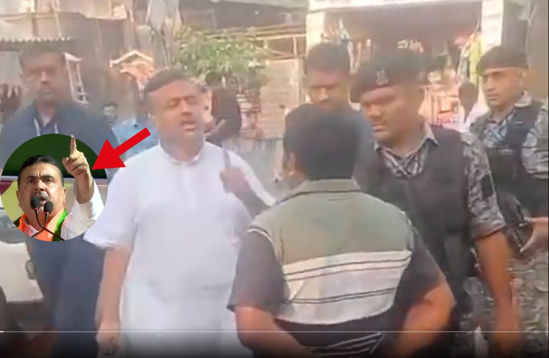 ‘गला काट दोगे, तब भी ‘जय श्रीराम’ नहीं बोलूंगा…,’ शुभेंदु अधिकारी के सामने TMC कार्यकर्ता ने ‘जय बांग्ला’ का नारा लगाया, बीजेपी विधायक बोले- जिंदा खाल खिंचवा दूंगा, देखें वीडियो