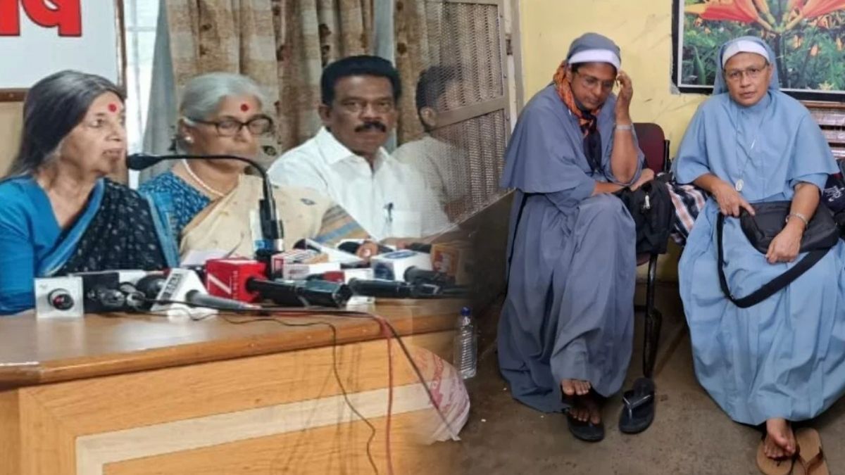 ननों की गिरफ्तारी पर गरमाई सियासत: पूर्व राज्यसभा सांसद बृंदा करात ने कहा- एजेंडे के तहत किया गया केस, रद्द की जाए FIR, ‘बजरंग दल के छत्तीसगढ़ बंद’ पर दी तीखी प्रतिक्रिया