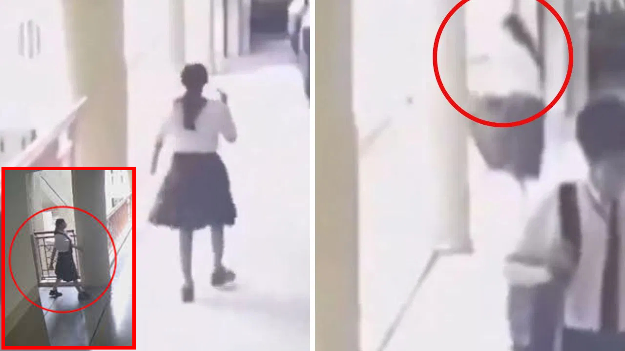 अहमदाबाद : चाबी का छल्ला घुमाते हुए आई, फिर स्कूल की चौथी मंजिल से कूद गई 10वीं की छात्रा, फिर मच गई चीख पुकार; VIDEO