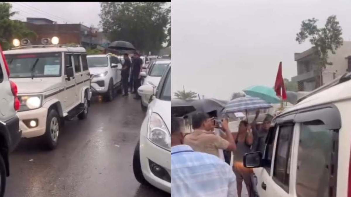 नगरवासियों ने रोका मंत्रियों का काफिला VIDEO : गलियों और घरों में जलभराव से आक्रोशित लोगों ने कहा – हर बार यही समस्या, लेकिन न जनप्रतिनिधि सुध ले रहे न अफसर