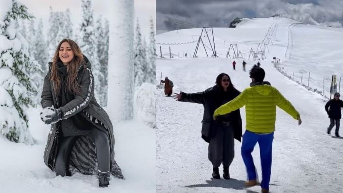 बर्फीले पहाड़ों से Sonakshi Sinha ने शेयर किया वीडियो, फैंस पसंद आ रहा मस्ती भरा अंदाज …