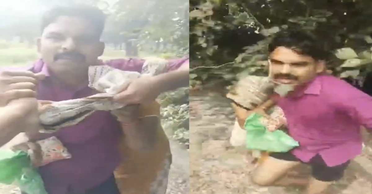 श्मशान घाट में ‘हवस’ का खेल: कार में महिला के साथ मौज कर रहा था BJP नेता, पकड़ाने पर गिड़गिड़ाने लगा ‘अय्याश’, VIDEO वायरल