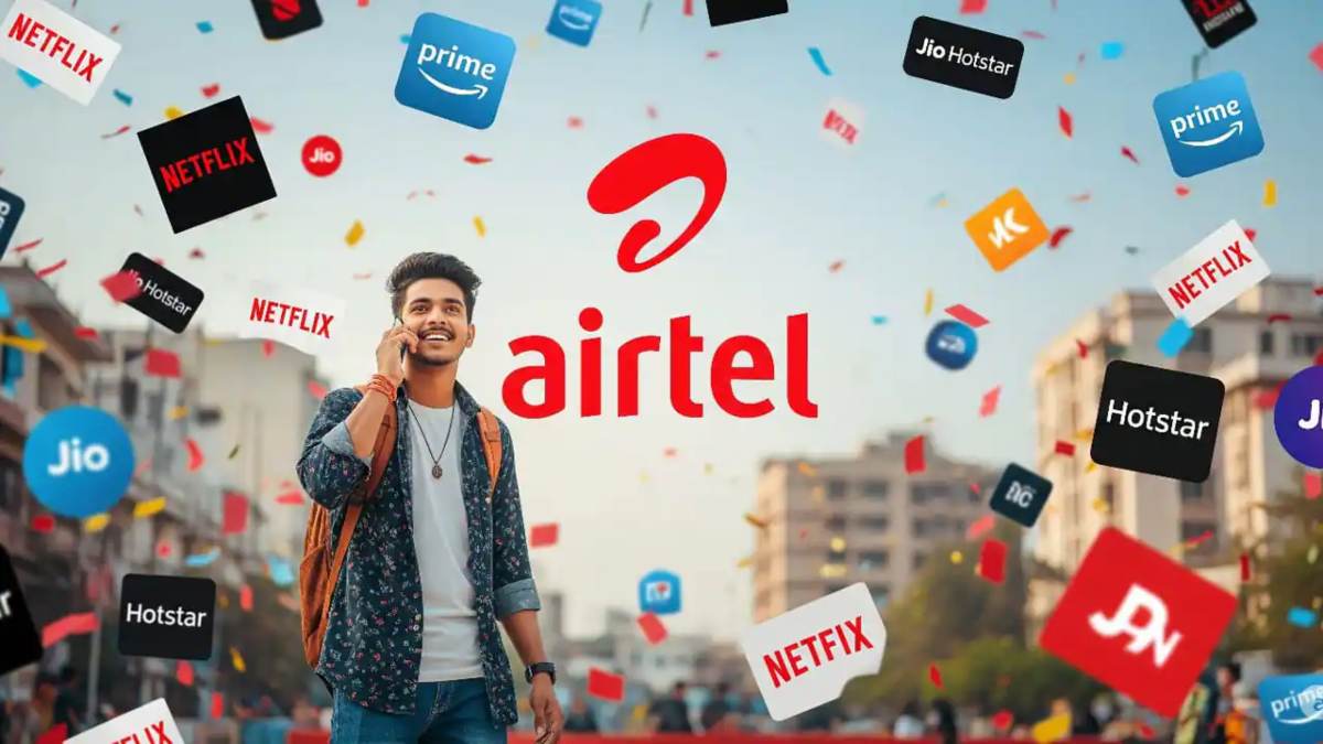 Airtel के धमाकेदार प्लान्स: 200 रुपये से कम में Netflix, Amazon Prime और JioHotstar बिल्कुल फ्री!
