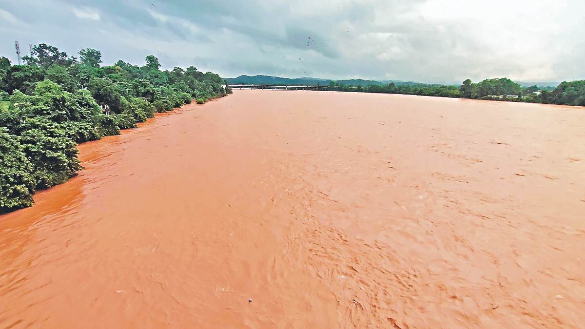 उफान पर बैतरणी और जलाका नदी, जलस्तर खतरे के पार, अलर्ट पर प्रशासन