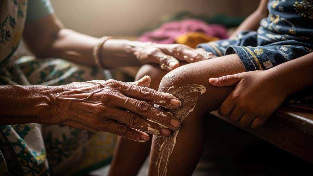 छोटे बच्चों के घुटने अक्सर हो जाते हैं काले, घरेलू नुस्खों से पाएं साफ और मुलायम त्वचा