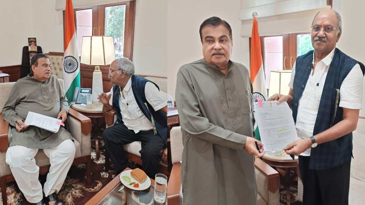 केंद्रीय सड़क परिवहन मंत्री गडकरी से मिले सांसद बृजमोहन अग्रवाल, कुम्हारी टोल प्लाजा को बंद करने समेत विकास कार्यों का दिया प्रस्ताव