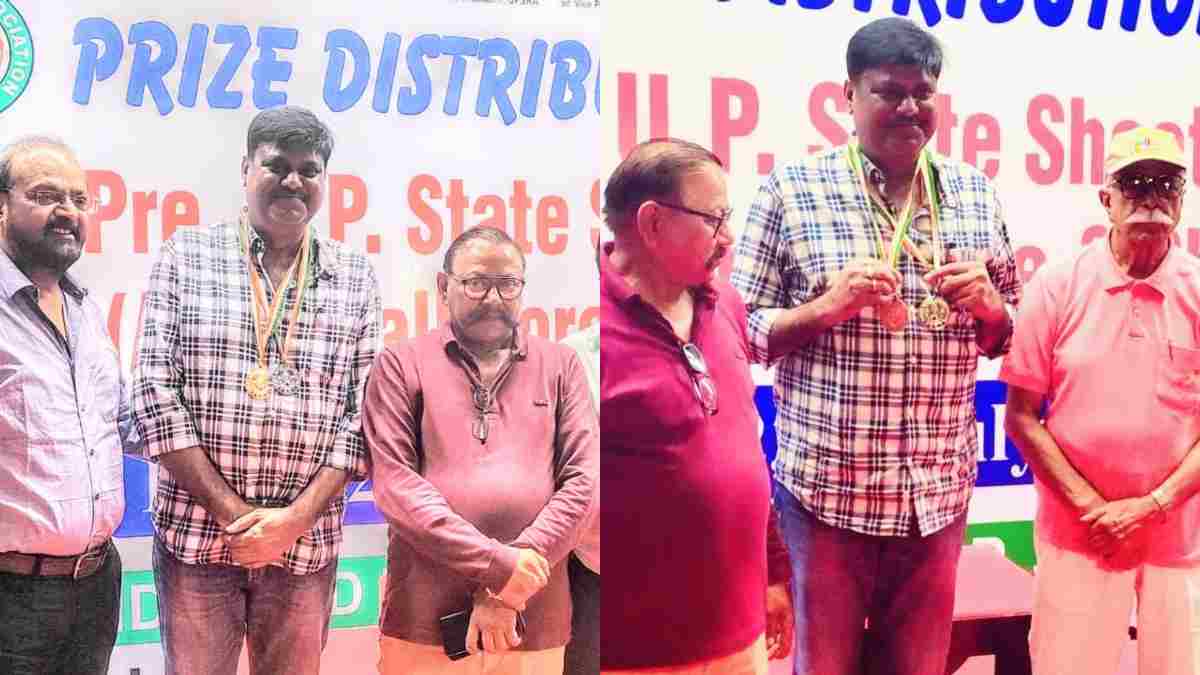 शॉट गन स्पर्धा में लखनऊ के विक्रम ने जीता गोल्ड: डबल ट्रैप में जीता सिल्वर मेडल, अवध राइफल अकादमी के खाते में आए 6 पदक