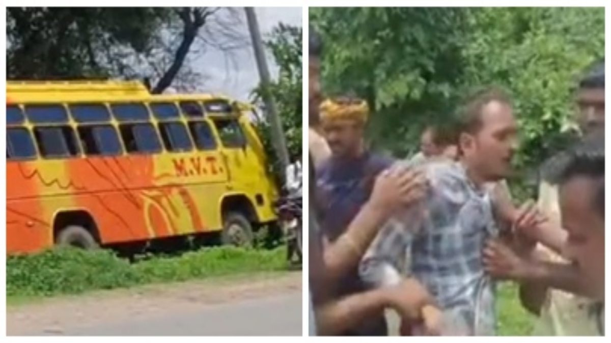 सड़क हादसे में श्रद्धालु युवक की मौत: तेज रफ्तार बस ने मारी टक्कर, आक्रोशित भीड़ ने ड्राइवर को जमकर पीटा