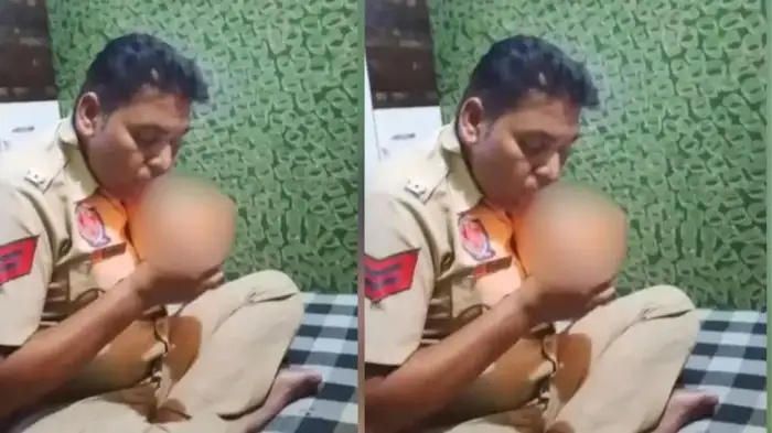 पंजाब : पुलिसकर्मी नशे में चूर, फोटो सोशल मीडिया पर वायरल