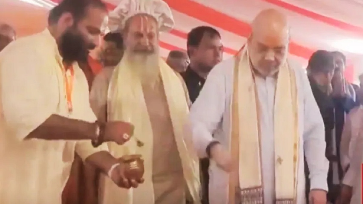अमित शाह ने सीतामढ़ी में माता सीता मंदिर के लिए किया भूमि पूजन, साथ में मौजूद रहे CM नीतीश