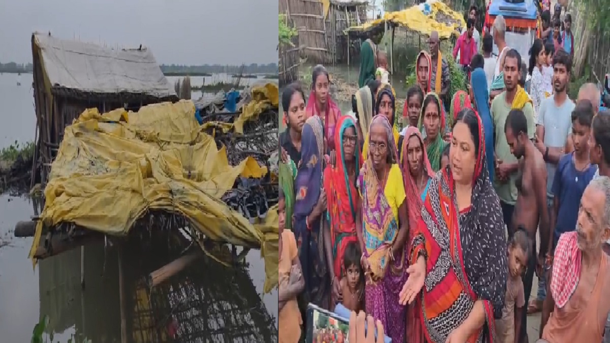 कटिहार में बाढ़ ने मचाई भारी तबाही, कई पंचायतों में घुसा बाढ़ का पानी, दौरा करने पहुंची राजद नेत्री बबी यादव ने सरकार पर बोला हमला
